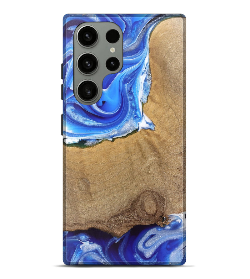 Galaxy S23 Ultra Wood Live Edge Phone Case - Mae (Blue, 745712)