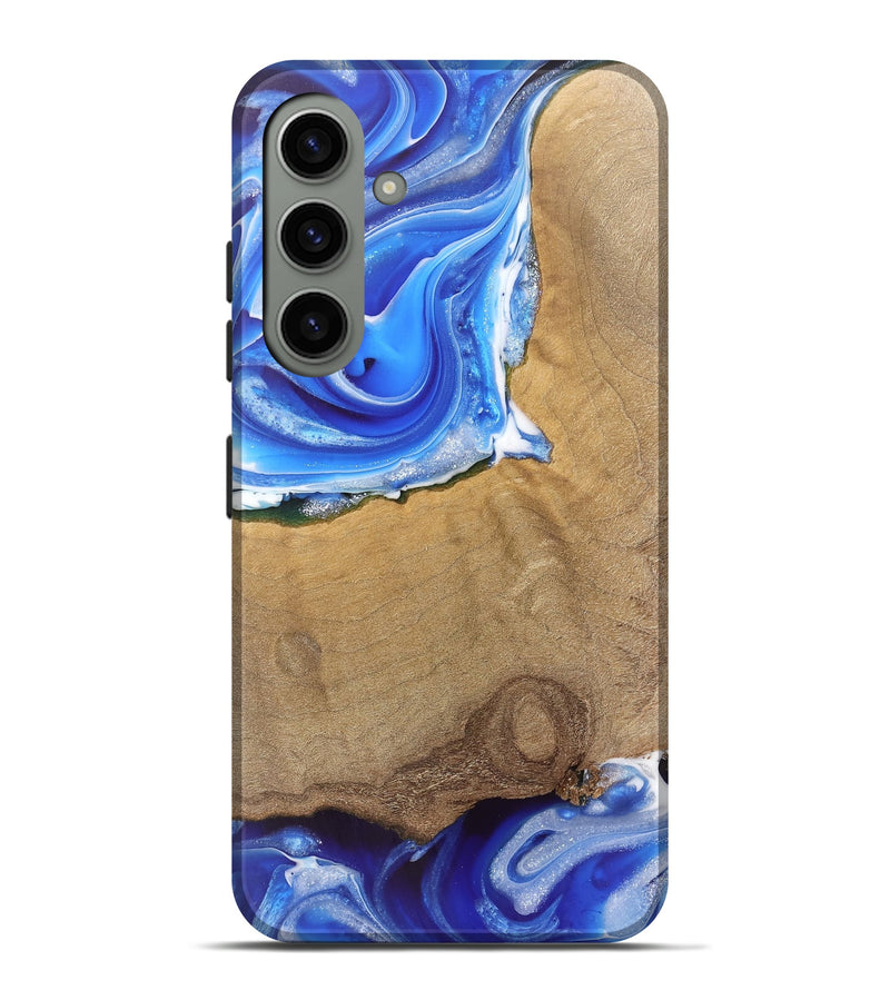 Galaxy S24 Plus Wood Live Edge Phone Case - Mae (Blue, 745712)