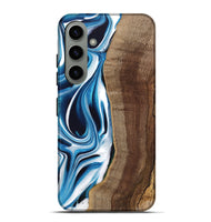 Galaxy S24 Plus Wood Live Edge Phone Case - Abel (Blue, 745714)