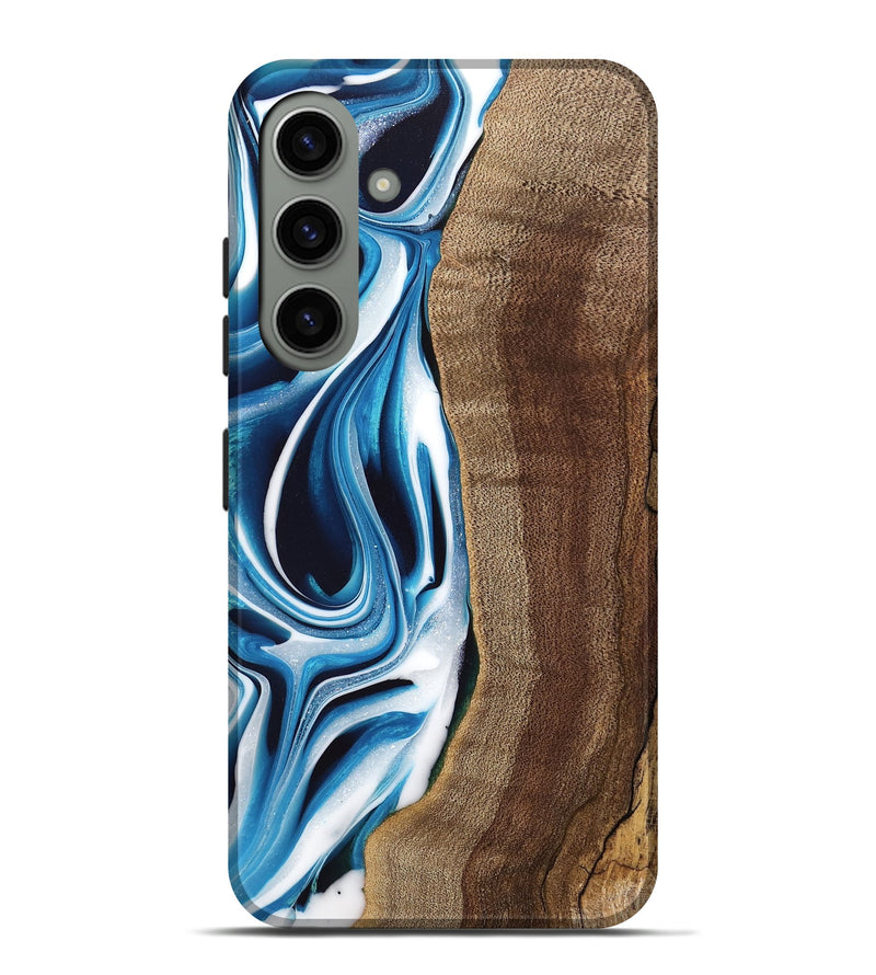 Galaxy S24 Plus Wood Live Edge Phone Case - Abel (Blue, 745714)