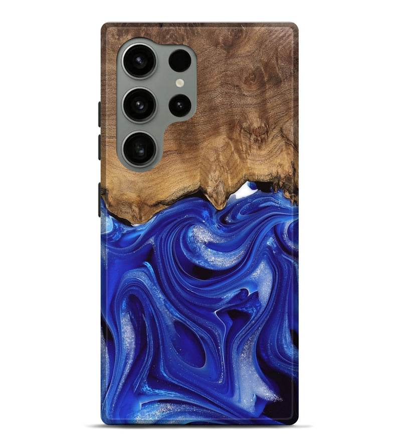 Galaxy S24 Ultra Wood Live Edge Phone Case - Harding (Blue, 745716)