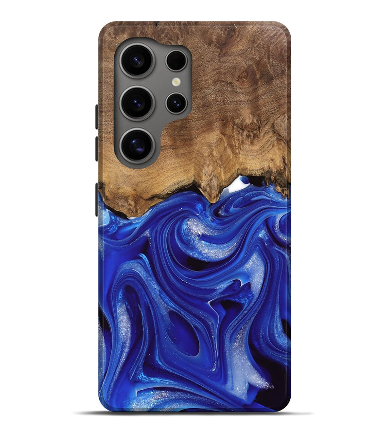 Galaxy S25 Ultra Wood Live Edge Phone Case - Harding (Blue, 745716)