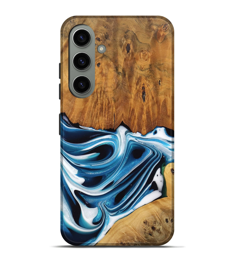 Galaxy S24 Plus Wood Live Edge Phone Case - Delia (Blue, 745721)