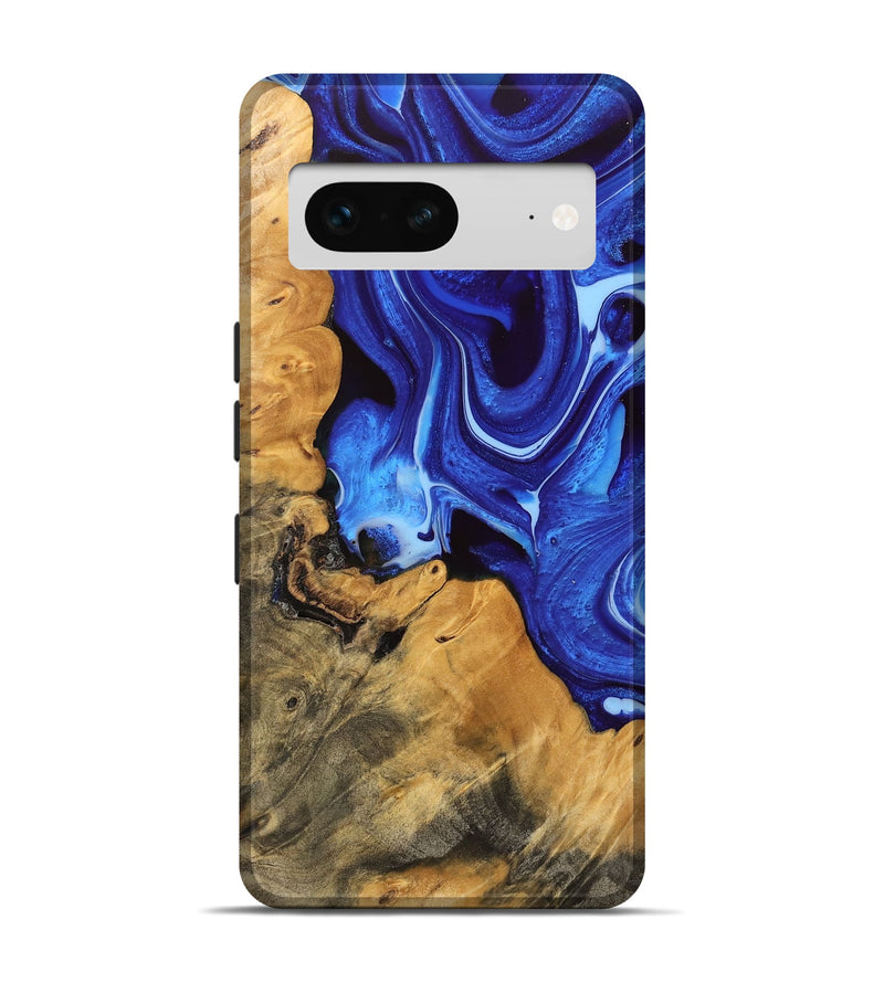 Pixel 7 Wood Live Edge Phone Case - Alaia (Blue, 745723)