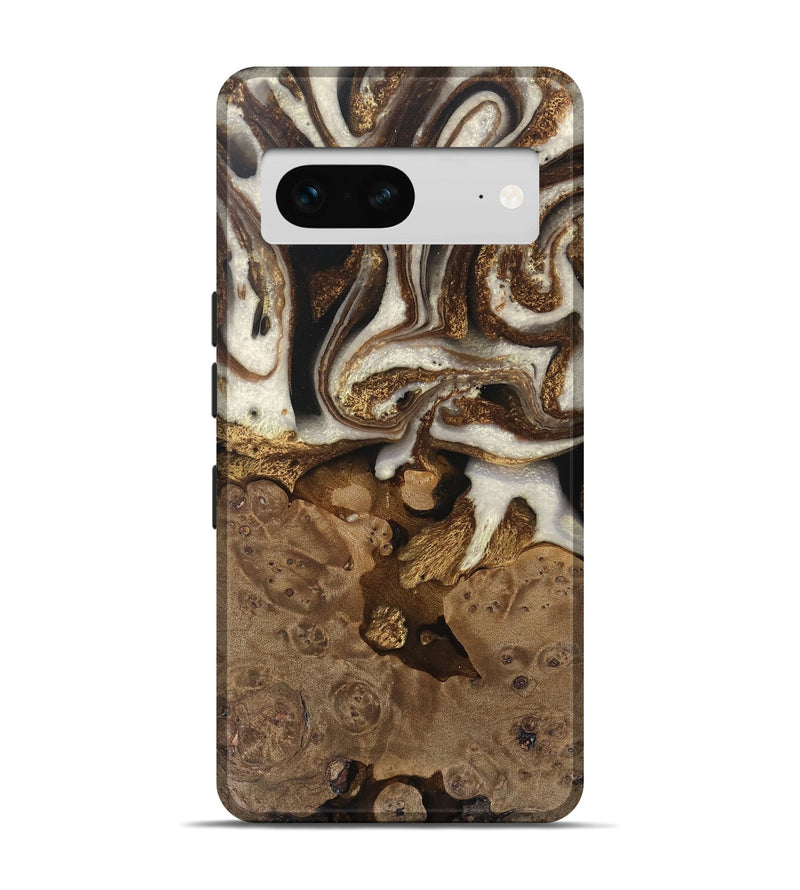 Pixel 7 Wood Live Edge Phone Case - Albert (Black & White, 745724)