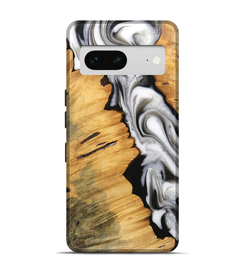 Pixel 7 Wood Live Edge Phone Case - Harlem (Black & White, 745726)