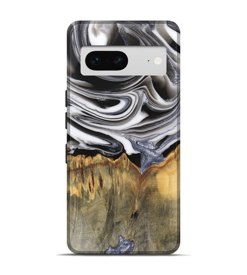 Pixel 7 Wood Live Edge Phone Case - Emory (Black & White, 745727)