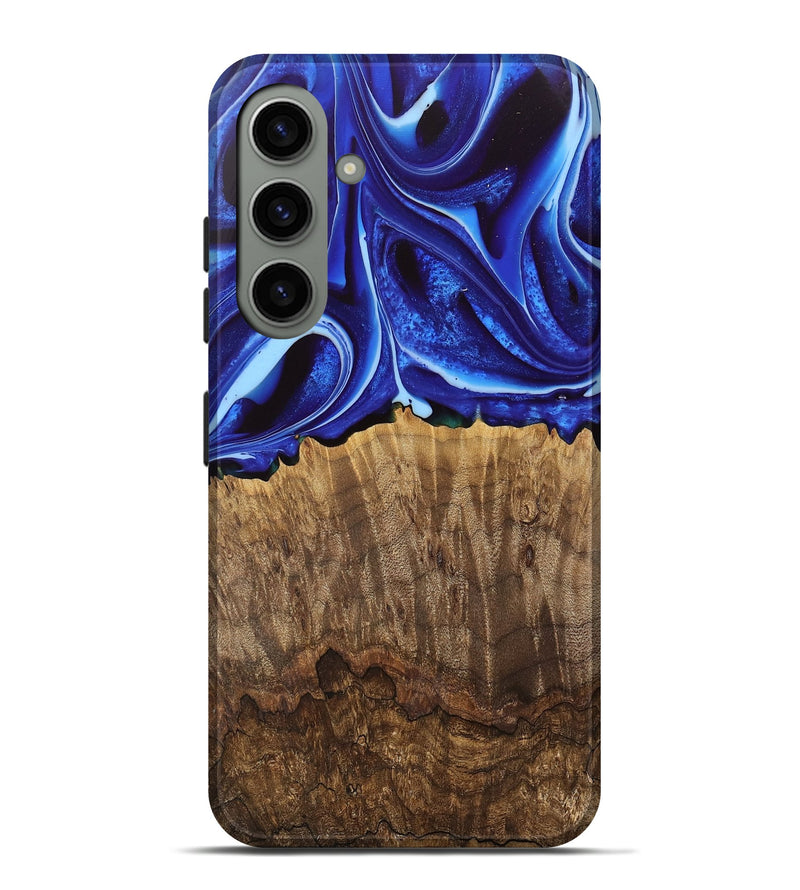 Galaxy S24 Plus Wood Live Edge Phone Case - Koa (Blue, 745728)