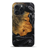 iPhone 16 Pro Max Wood Live Edge Phone Case - Destiny (Black & White, 745730)