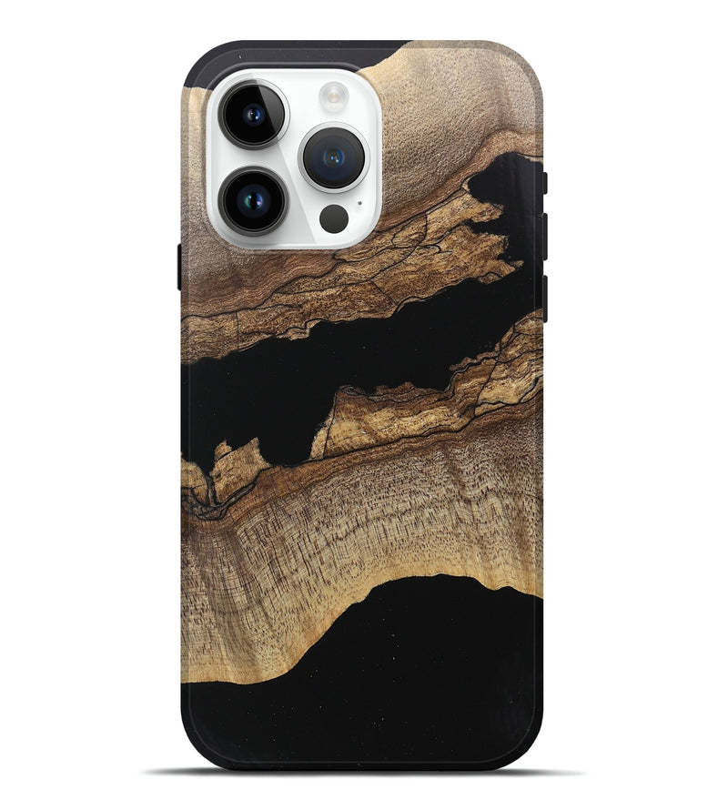 iPhone 15 Pro Max Wood Live Edge Phone Case - Rhodes (Wood Burl, 745731)