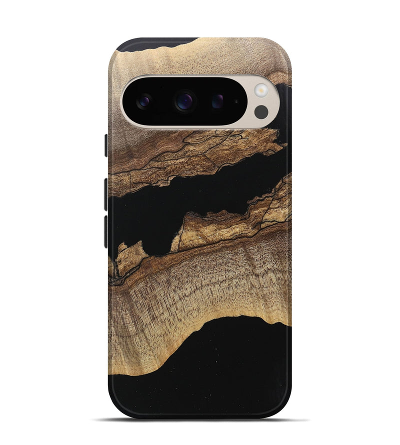 Pixel 9 Pro Wood Live Edge Phone Case - Rhodes (Wood Burl, 745731)