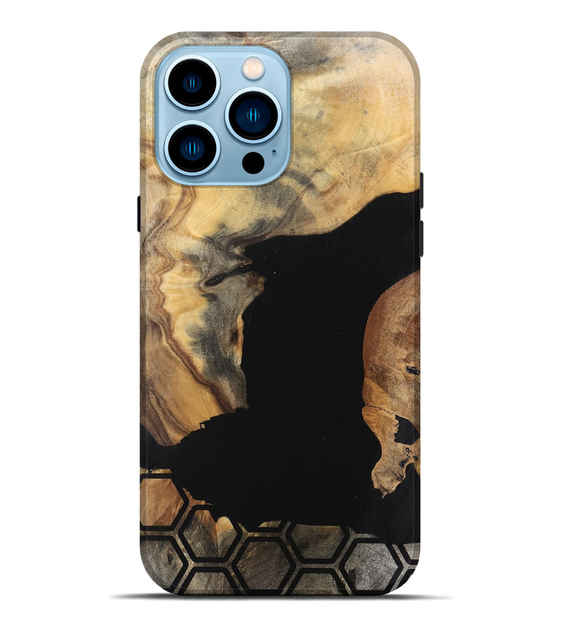 iPhone 14 Pro Max Wood Live Edge Phone Case - Alycia (Pattern, 745733)