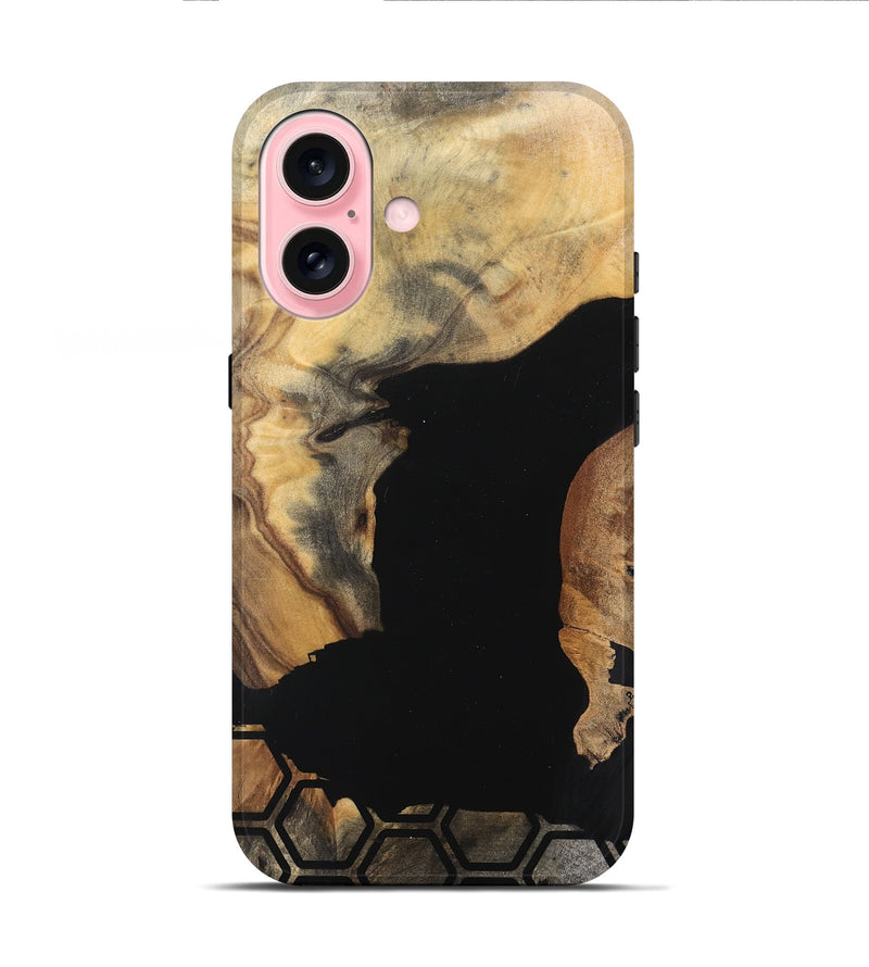 iPhone 16 Wood Live Edge Phone Case - Alycia (Pattern, 745733)