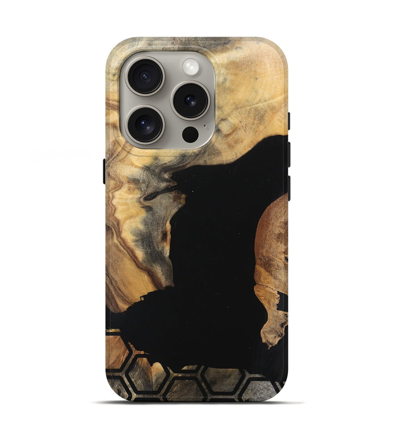 iPhone 16 Pro Wood Live Edge Phone Case - Alycia (Pattern, 745733)