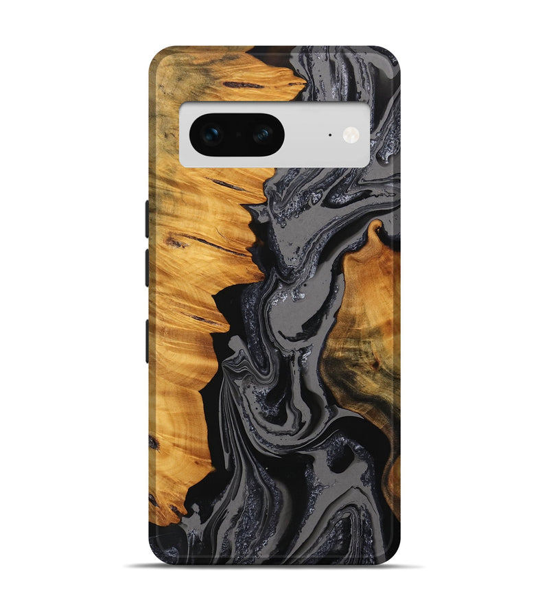 Pixel 7 Wood Live Edge Phone Case - Denis (Black & White, 745734)