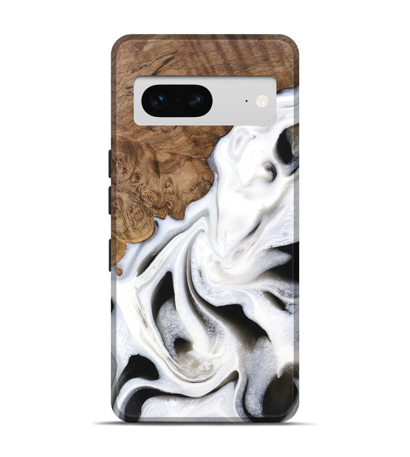 Pixel 7 Wood Live Edge Phone Case - Cindy (Black & White, 745735)