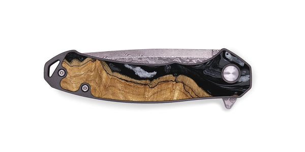 EDC Wood Pocket Knife - Crissy (Black & White, 745757)