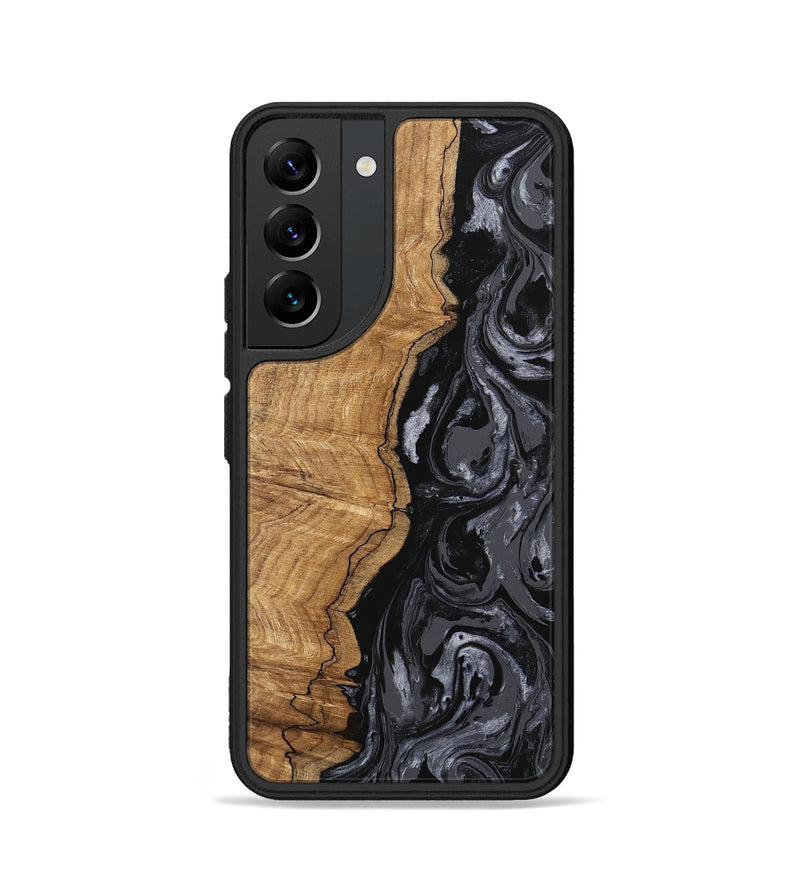 Galaxy S22 Wood Phone Case - Crissy (Black & White, 745757)