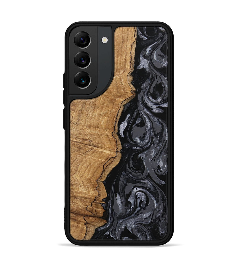 Galaxy S22 Plus Wood Phone Case - Crissy (Black & White, 745757)