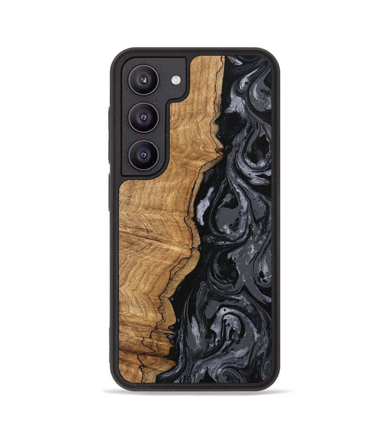 Galaxy S23 Wood Phone Case - Crissy (Black & White, 745757)