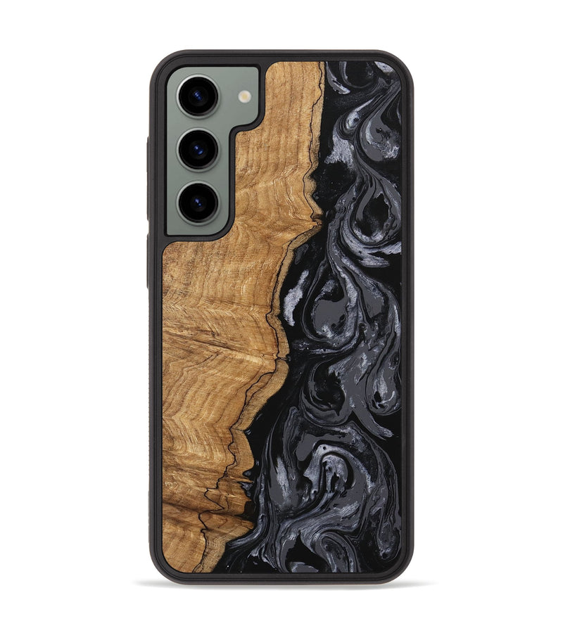 Galaxy S23 Plus Wood Phone Case - Crissy (Black & White, 745757)