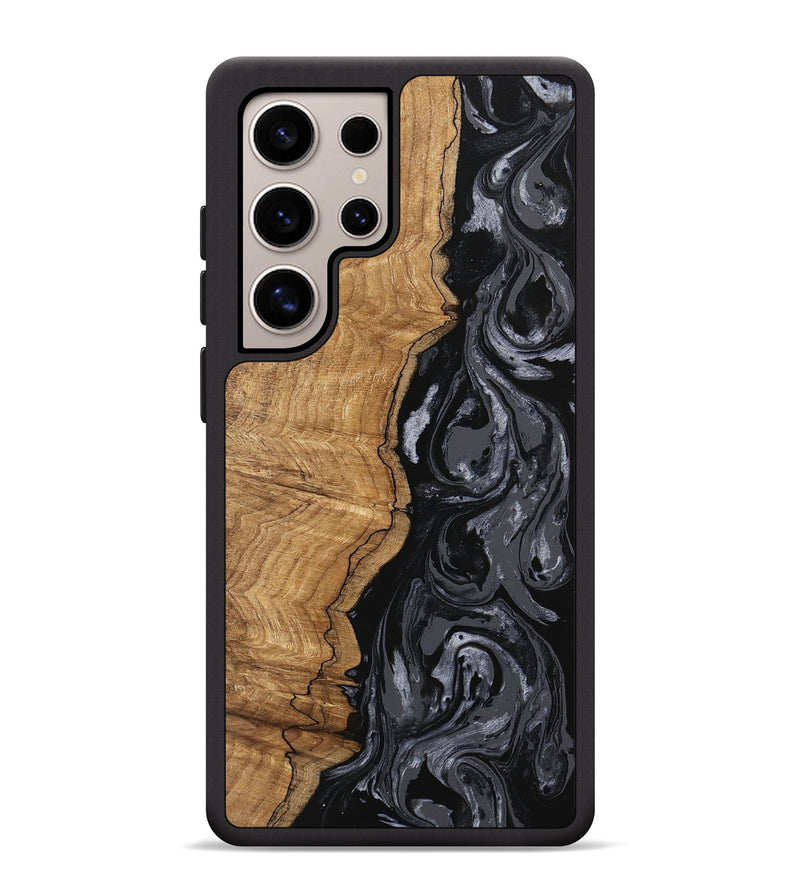 Galaxy S25 Ultra Wood Phone Case - Crissy (Black & White, 745757)