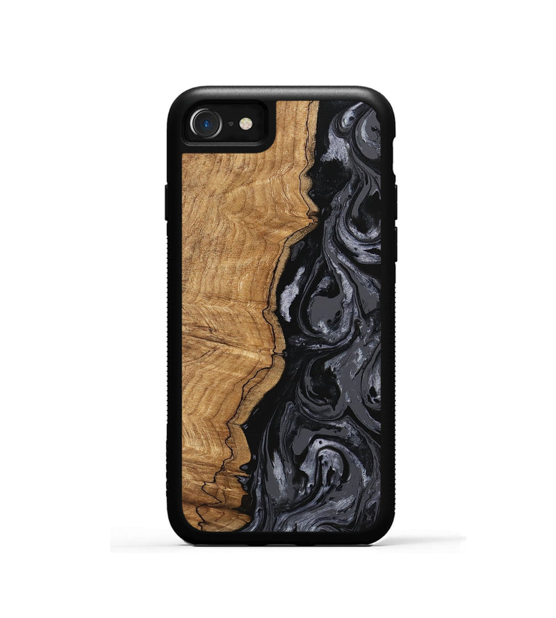 iPhone SE Wood Phone Case - Crissy (Black & White, 745757)