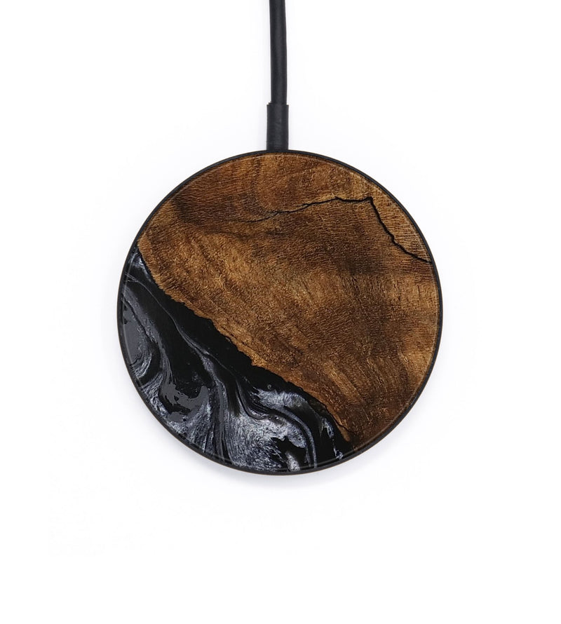 Circle Wood Wireless Charger - Elouise (Black & White, 745758)