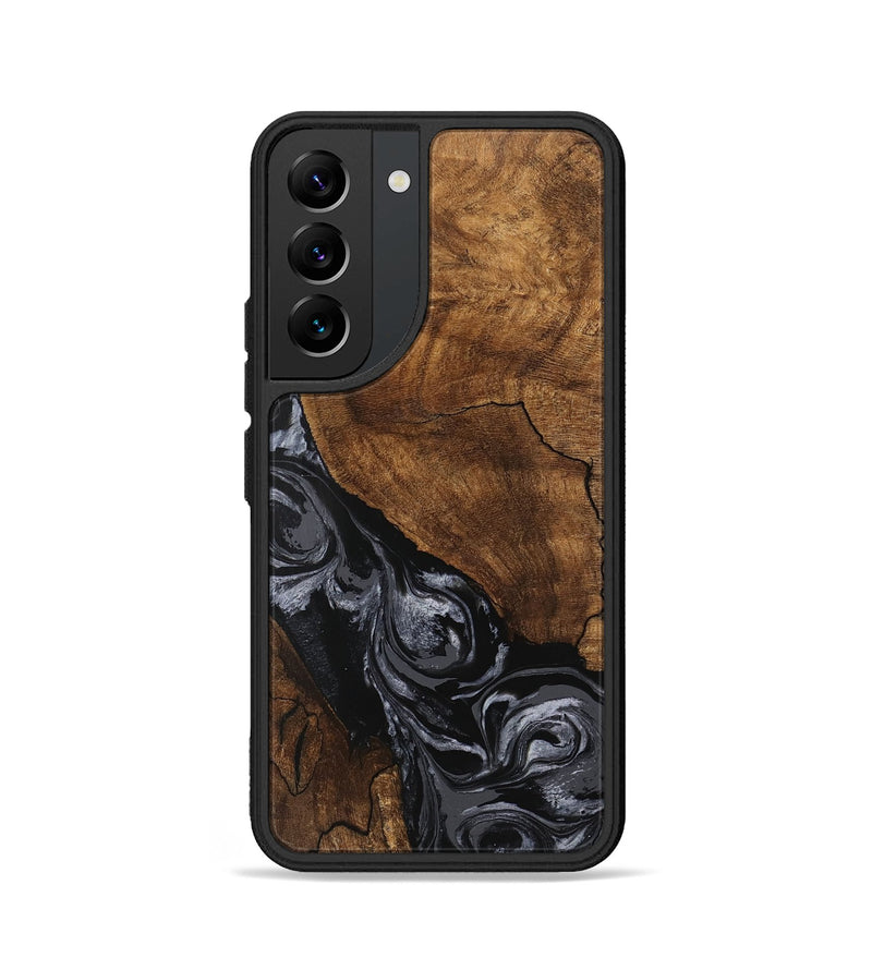 Galaxy S22 Wood Phone Case - Elouise (Black & White, 745758)