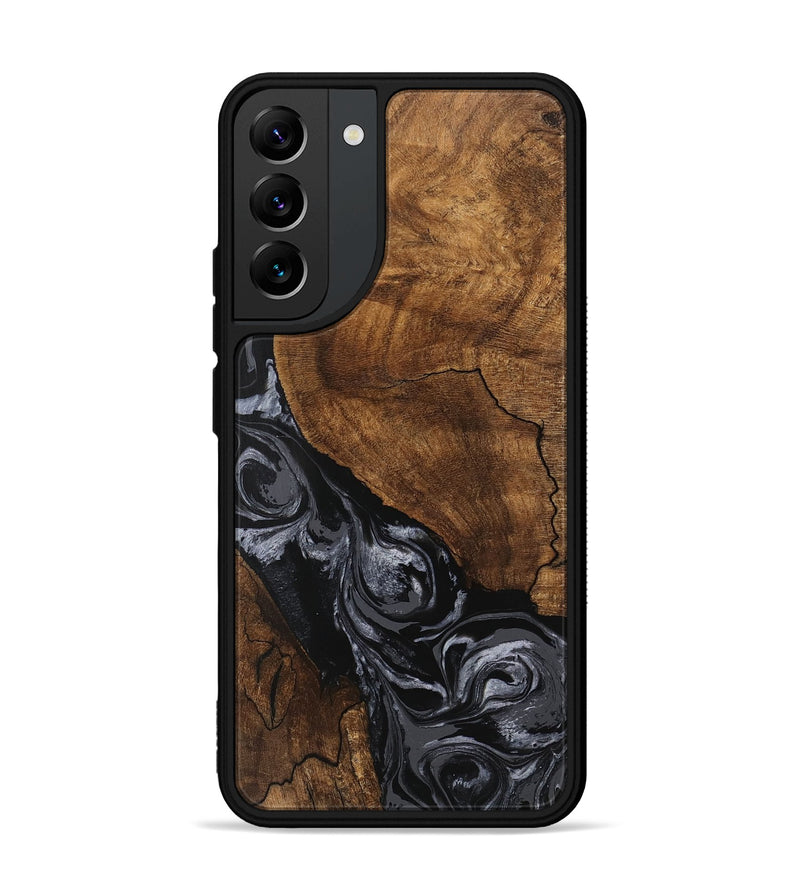 Galaxy S22 Plus Wood Phone Case - Elouise (Black & White, 745758)