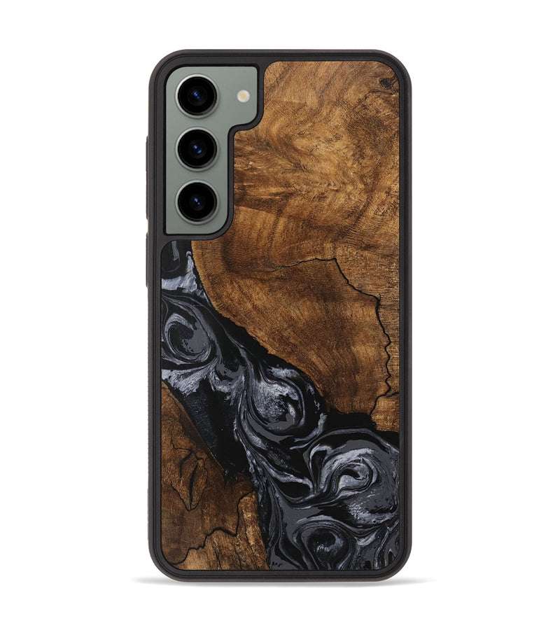 Galaxy S23 Plus Wood Phone Case - Elouise (Black & White, 745758)