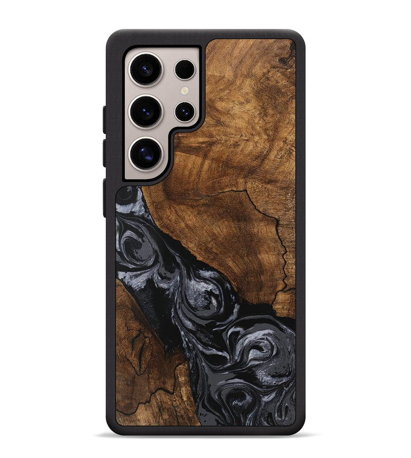 Galaxy S25 Ultra Wood Phone Case - Elouise (Black & White, 745758)