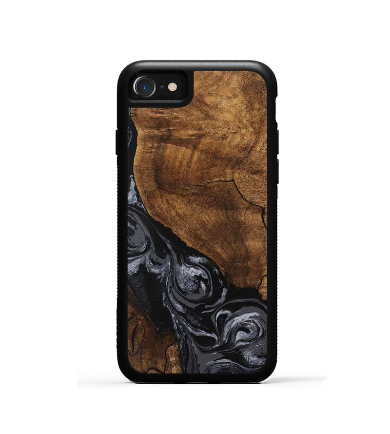 iPhone SE Wood Phone Case - Elouise (Black & White, 745758)