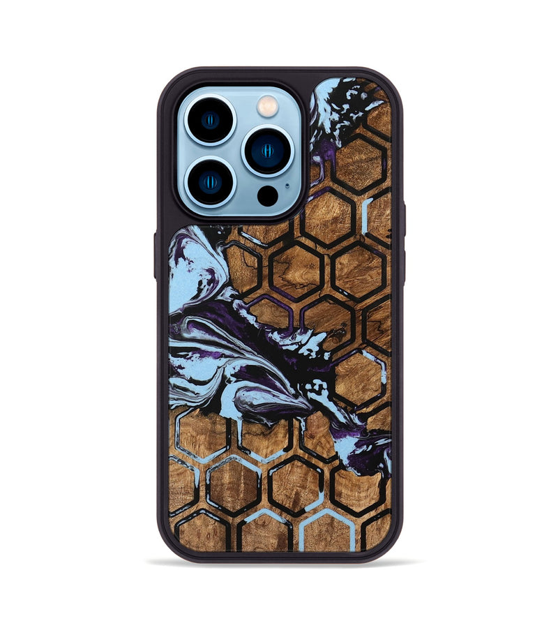 iPhone 14 Pro Wood Phone Case - Walton (Pattern, 745759)