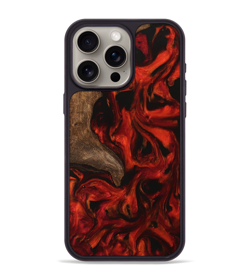 iPhone 15 Pro Max Wood Phone Case - Nichole (Red, 745761)