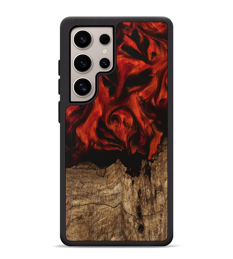 Galaxy S25 Ultra Wood Phone Case - Hulda (Red, 745762)