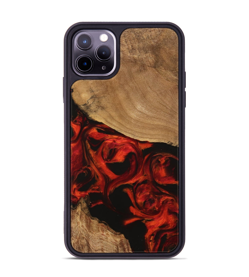 iPhone 11 Pro Max Wood Phone Case - Huxley (Red, 745763)