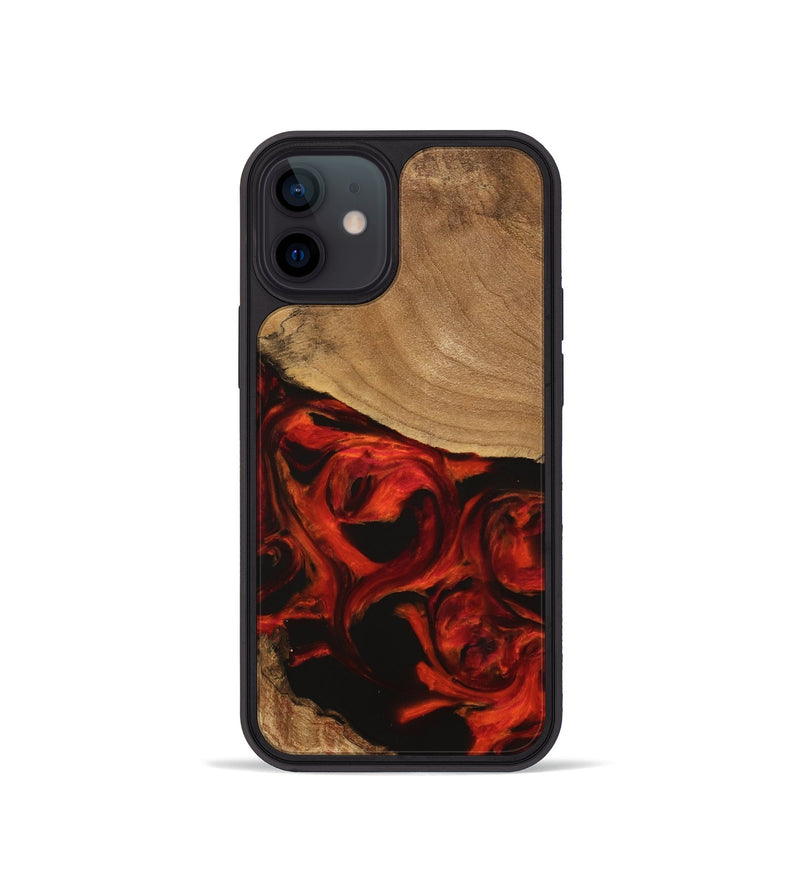 iPhone 12 mini Wood Phone Case - Huxley (Red, 745763)