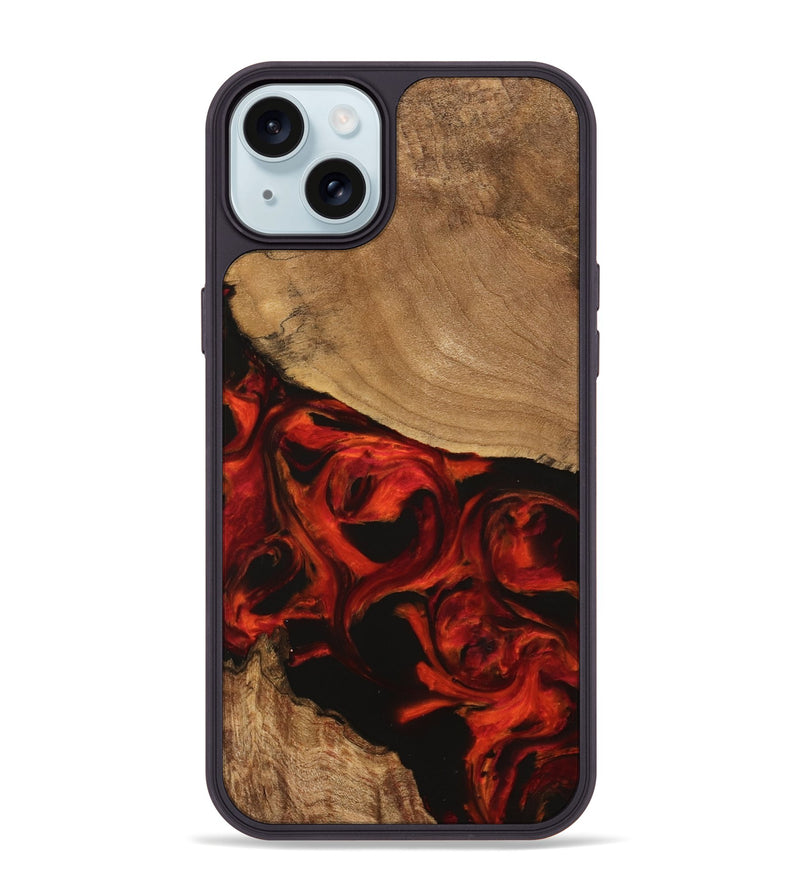 iPhone 15 Plus Wood Phone Case - Huxley (Red, 745763)