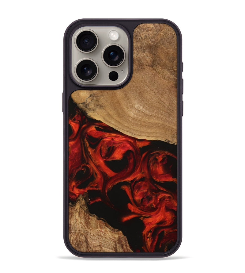 iPhone 15 Pro Max Wood Phone Case - Huxley (Red, 745763)