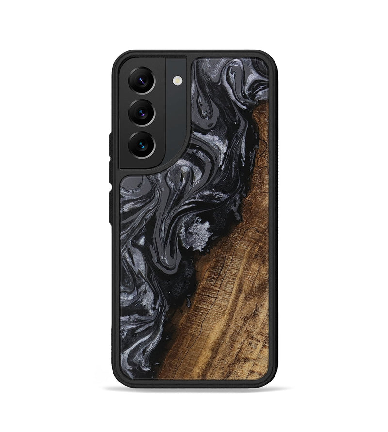 Galaxy S22 Wood Phone Case - Ayaan (Black & White, 745765)