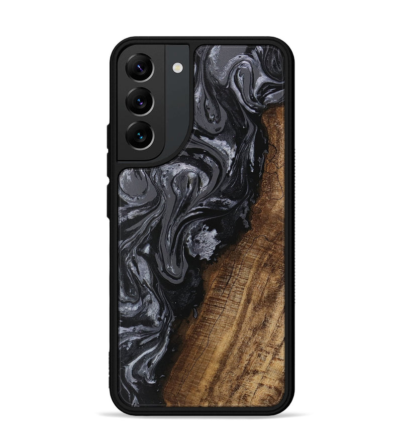 Galaxy S22 Plus Wood Phone Case - Ayaan (Black & White, 745765)