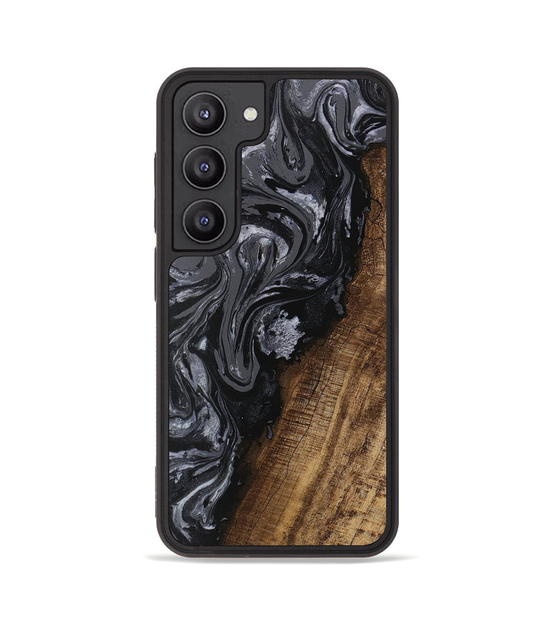 Galaxy S23 Wood Phone Case - Ayaan (Black & White, 745765)