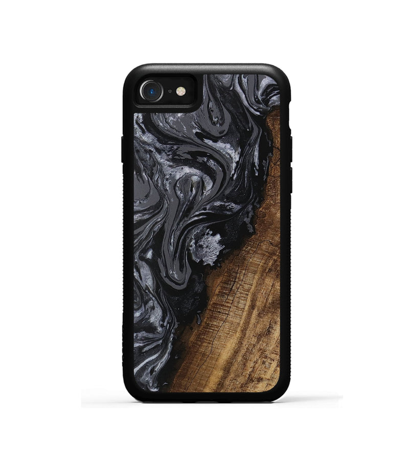 iPhone SE Wood Phone Case - Ayaan (Black & White, 745765)