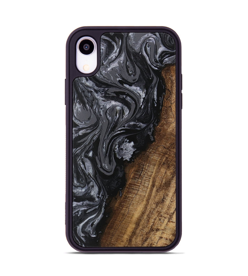 iPhone Xr Wood Phone Case - Ayaan (Black & White, 745765)