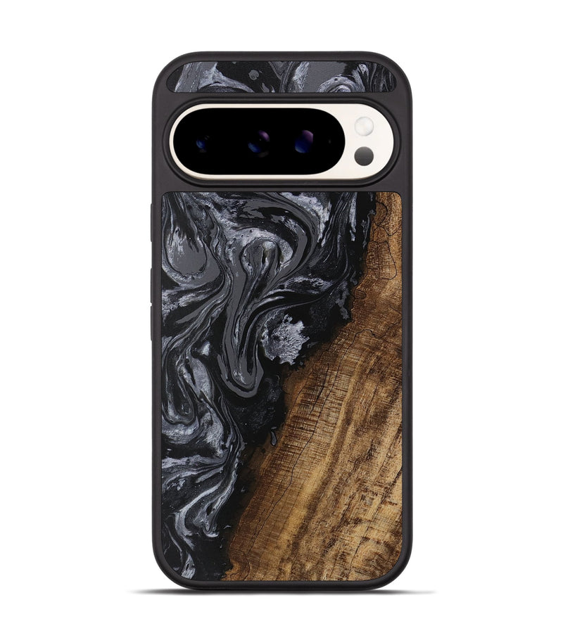 Pixel 9 Wood Phone Case - Ayaan (Black & White, 745765)