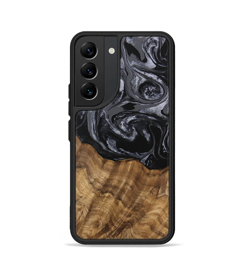 Galaxy S22 Wood Phone Case - Lauri (Black & White, 745767)