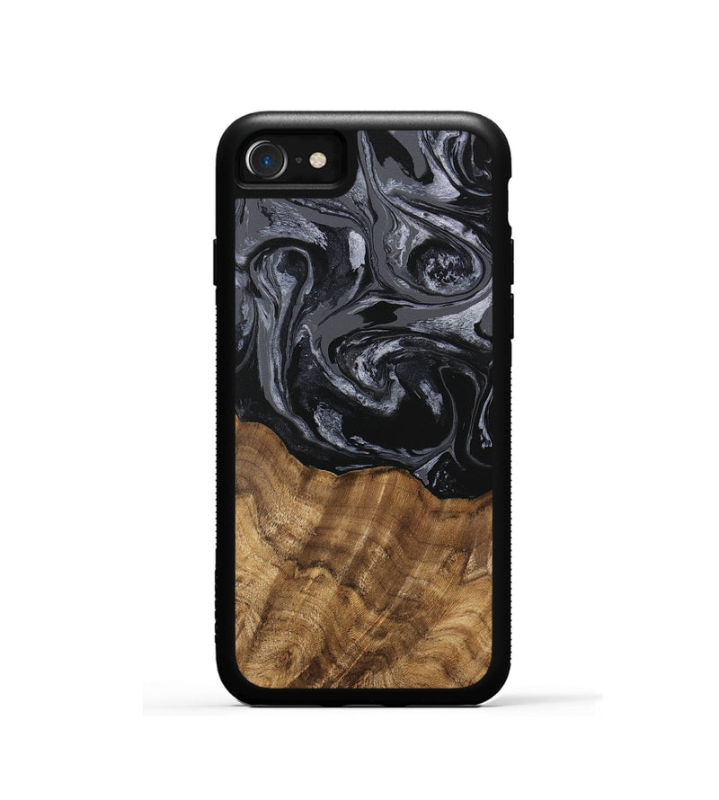 iPhone SE Wood Phone Case - Lauri (Black & White, 745767)