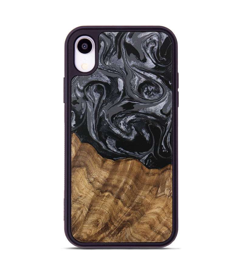 iPhone Xr Wood Phone Case - Lauri (Black & White, 745767)