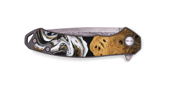 EDC Wood Pocket Knife - Ryland (Black & White, 745768)